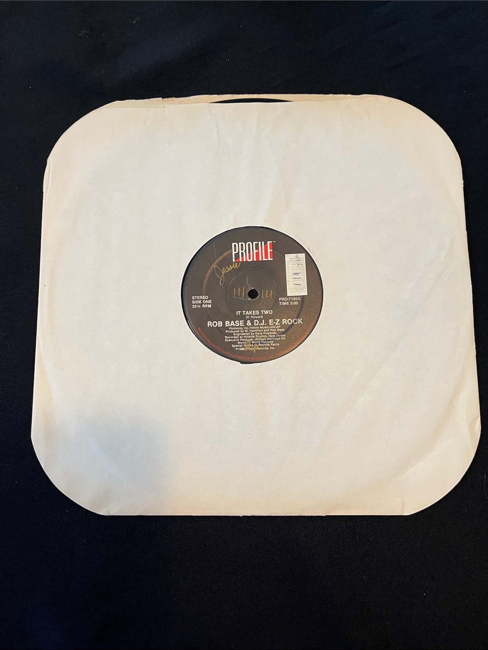 ROB BASE & D.J. E-Z ROCK "It Takes Two" Vinyl Record - Picture 3 of 8